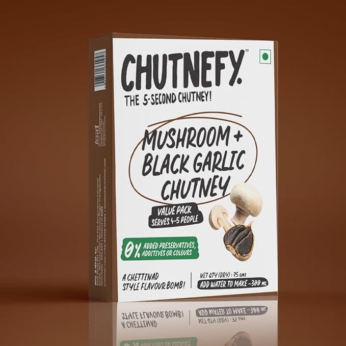 Chutnefy - 5-Second Instant Mushroom Chutney - 75 gms (Pack of 2)